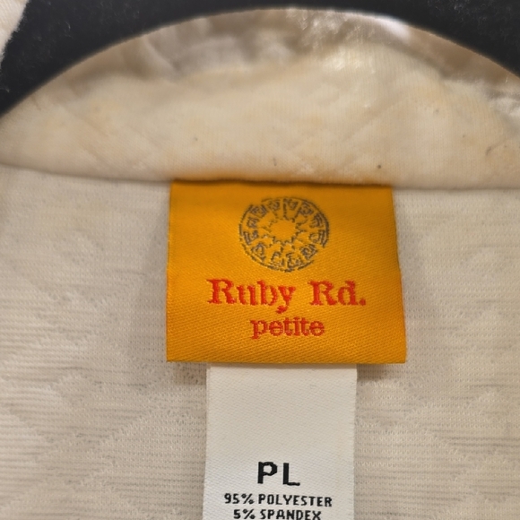 Ruby Rd. Cream Quilted Teddy Jacket - Picture 2 of 10